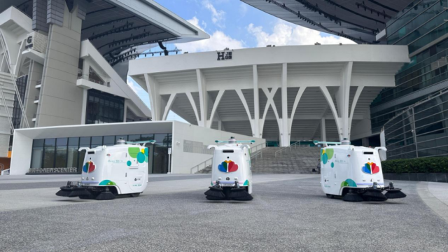 無人駕駛清掃車。受訪者 供圖 無人駕駛清掃車。受訪者 供圖
